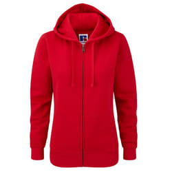 Russell Ladies Premium Authentic Zipped Hoodie (3-Layer Fabric) - L, Classic Red