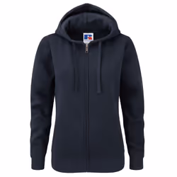 Russell Ladies Premium Authentic Zipped Hoodie (3-Layer Fabric) - XS, French Navy