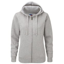Russell Ladies Premium Authentic Zipped Hoodie (3-Layer Fabric) - XS, Light Oxford
