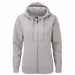 Russell Ladies Premium Authentic Zipped Hoodie (3-Layer Fabric) - L, Light Oxford