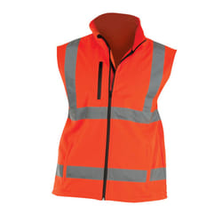 Yoko Mens Hi Vis Softshell Bodywarmer / Workwear - 3XL, Hi Vis Orange