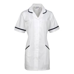 Premier Ladies/Womens Vitality Medical/Healthcare Work Tunic - 22, White/ Navy