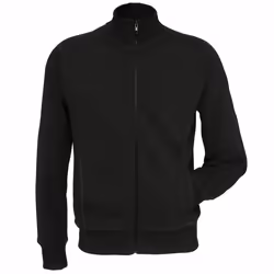 B&C Mens Spider Full Zipped Fleece Top - L, Black