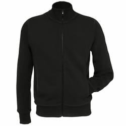 B&C Mens Spider Full Zipped Fleece Top - L, Black