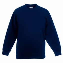 Fruit Of The Loom Kids Unisex Classic 80/20 Set-In Sweatshirt - 12-13, Deep Navy
