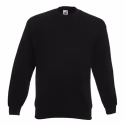 Fruit Of The Loom Unisex Premium 70/30 Set-In Sweatshirt - S, Black