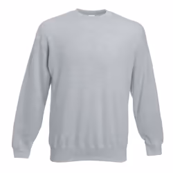 Fruit Of The Loom Unisex Premium 70/30 Set-In Sweatshirt - S, Heather Grey