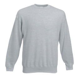 Fruit Of The Loom Unisex Premium 70/30 Set-In Sweatshirt - S, Heather Grey