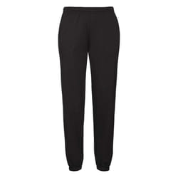 Fruit Of The Loom Mens Premium 70/30 Elasticated Jog Pants / Jogging Bottoms - XL, Black