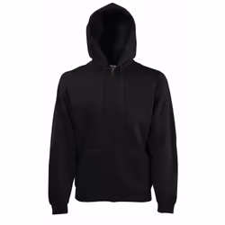 Fruit Of The Loom Mens Premium 70/30 Hooded Zip-Up Sweatshirt / Hoodie - L, Black