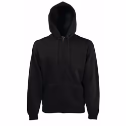 Fruit Of The Loom Mens Premium 70/30 Hooded Zip-Up Sweatshirt / Hoodie - S, Black