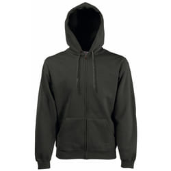 Fruit Of The Loom Mens Premium 70/30 Hooded Zip-Up Sweatshirt / Hoodie - M, Charcoal
