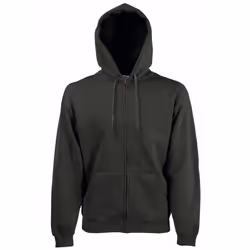 Fruit Of The Loom Mens Premium 70/30 Hooded Zip-Up Sweatshirt / Hoodie - S, Charcoal