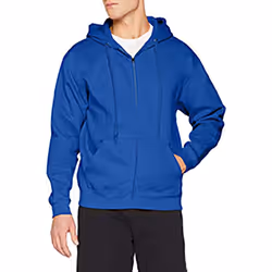 Fruit Of The Loom Mens Premium 70/30 Hooded Zip-Up Sweatshirt / Hoodie - M, Heather Grey
