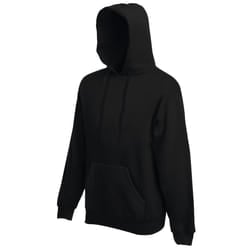 Fruit Of The Loom Mens Premium 70/30 Hooded Sweatshirt / Hoodie - 2XL, Black