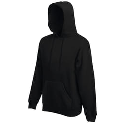 Fruit Of The Loom Mens Premium 70/30 Hooded Sweatshirt / Hoodie - M, Black