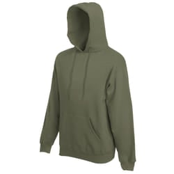 Fruit Of The Loom Mens Premium 70/30 Hooded Sweatshirt / Hoodie - L, Classic Olive