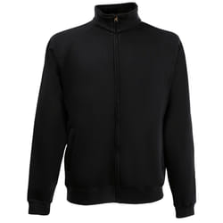 Fruit Of The Loom Mens Premium 70/30 Full Zip Sweatshirt Jacket - S, Black