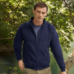 Fruit Of The Loom Mens Premium 70/30 Full Zip Sweatshirt Jacket - S, Deep Navy