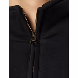 Fruit Of The Loom Mens Premium 70/30 Zip Neck Sweatshirt - XL, Black