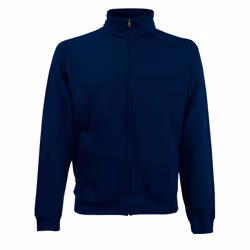 Fruit Of The Loom Mens Premium 70/30 Zip Neck Sweatshirt - S, Deep Navy