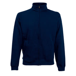 Fruit Of The Loom Mens Premium 70/30 Zip Neck Sweatshirt - XL, Deep Navy