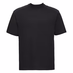 Russell Europe Mens Workwear Short Sleeve Cotton T-Shirt - XS, Black