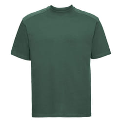 Russell Europe Mens Workwear Short Sleeve Cotton T-Shirt - 3XL, Bottle Green