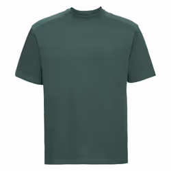 Russell Europe Mens Workwear Short Sleeve Cotton T-Shirt - XL, Bottle Green