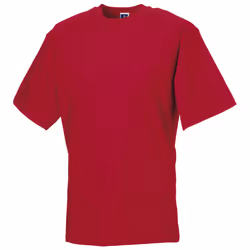 Russell Europe Mens Workwear Short Sleeve Cotton T-Shirt - XS, Classic Red