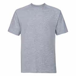 Russell Europe Mens Workwear Short Sleeve Cotton T-Shirt - L, Light Oxford