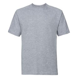 Russell Europe Mens Workwear Short Sleeve Cotton T-Shirt - XL, Light Oxford