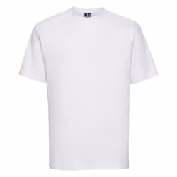 Russell Europe Mens Workwear Short Sleeve Cotton T-Shirt - XS, White
