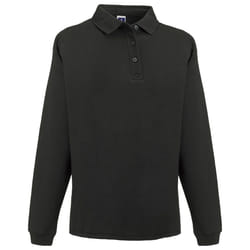 Russell Europe Mens Heavy Duty Collar Sweatshirt - 3XL, Black