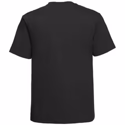 Russell Europe Mens Classic Heavyweight Ringspun Short Sleeve T-Shirt - S, Black