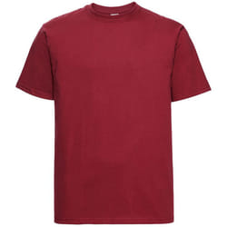 Russell Europe Mens Classic Heavyweight Ringspun Short Sleeve T-Shirt - M, Classic Red