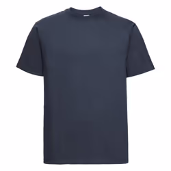 Russell Europe Mens Classic Heavyweight Ringspun Short Sleeve T-Shirt - S, French Navy