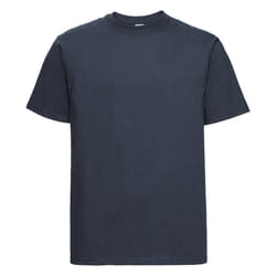 Russell Europe Mens Classic Heavyweight Ringspun Short Sleeve T-Shirt - S, French Navy