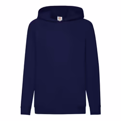 Fruit Of The Loom Childrens Unisex Lightweight Hooded Sweatshirt / Hoodie - 12-13, Deep Navy