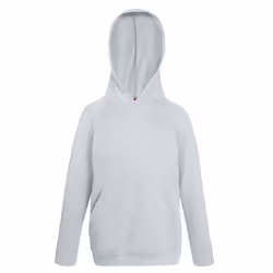 Fruit Of The Loom Childrens Unisex Lightweight Hooded Sweatshirt / Hoodie - 12-13, Heather Grey