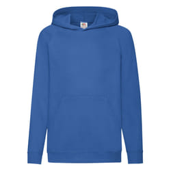 Fruit Of The Loom Childrens Unisex Lightweight Hooded Sweatshirt / Hoodie - 12-13, Royal