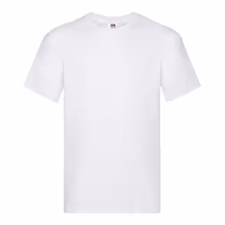 Screen Stars Fruit Of The Loom Mens Original Short Sleeve T-Shirt - S, White