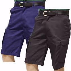 Warrior Mens Cargo Work Shorts - 32, Black