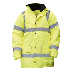 Warrior Mens Nevada High Visibility Safety Jacket - XXL, Fluorescent Yellow