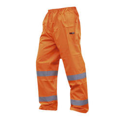 Warrior Mens Seattle High Visibility Safety Trousers - M, Fluorescent Orange