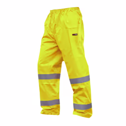 Warrior Mens Seattle High Visibility Safety Trousers - M, Fluorescent Yellow