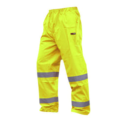 Warrior Mens Seattle High Visibility Safety Trousers - M, Fluorescent Yellow