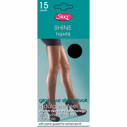 Silky Womens/Ladies Shine Tights Extra Size (1 Pair)