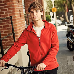 Regatta Mens Plain Micro Fleece Full Zip Jacket (Layer Lite) - 2XL, Classic Red