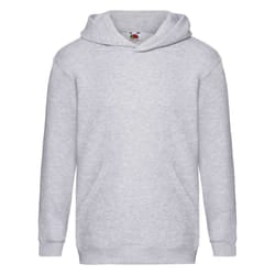 Fruit Of The Loom Kids Unisex Premium 70/30 Hooded Sweatshirt / Hoodie - 5-6 Years, Heather Grey